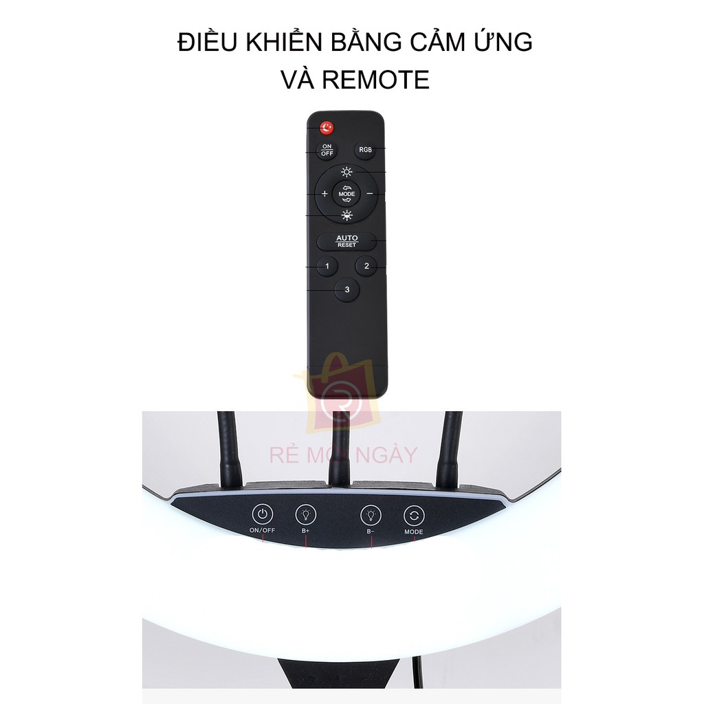 Đèn Livestream 45cm Bán Hàng, Phun Xăm, Nối Mi, Spa Size Lớn