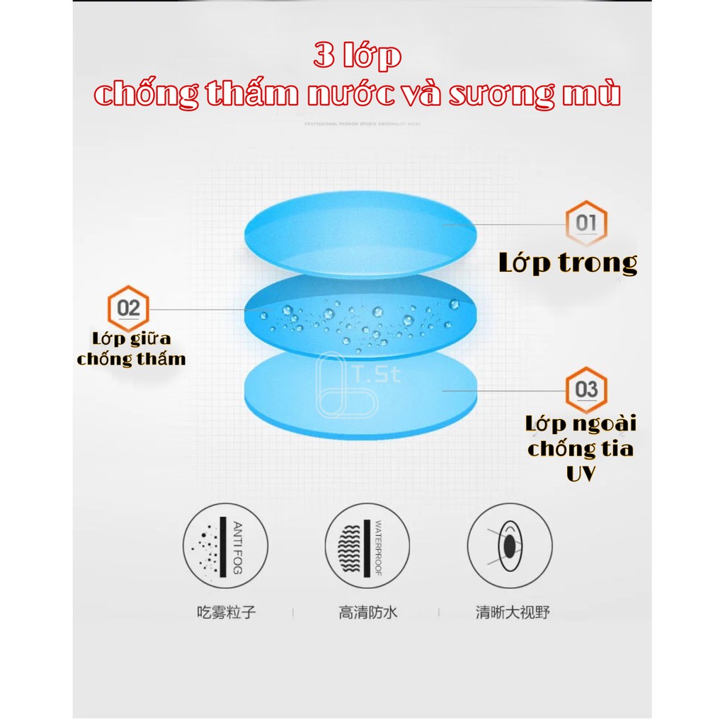 Bộ kính bơi và mũ bơi 361 chống nước chống mờ chính hãng nhiều màu