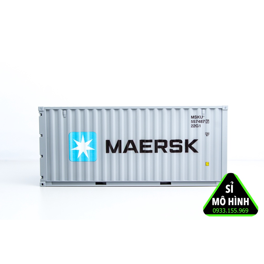 Mô hình thùng container xe đầu kéo 1:24