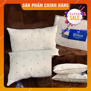 [ẢNH TỰ CHỤP] Gối Bông Hạt Không Xẹp King Crown Hilton - Gối Khách Sạn, Resort, Homestay