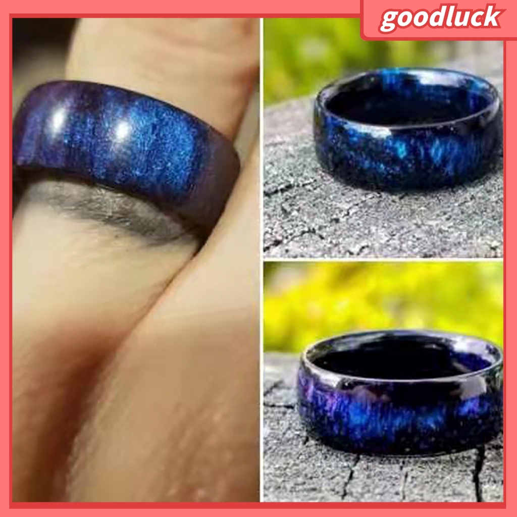 Nhẫn Acrylic Thay Đổi Màu Sắc Độc Đáo Thời Trang