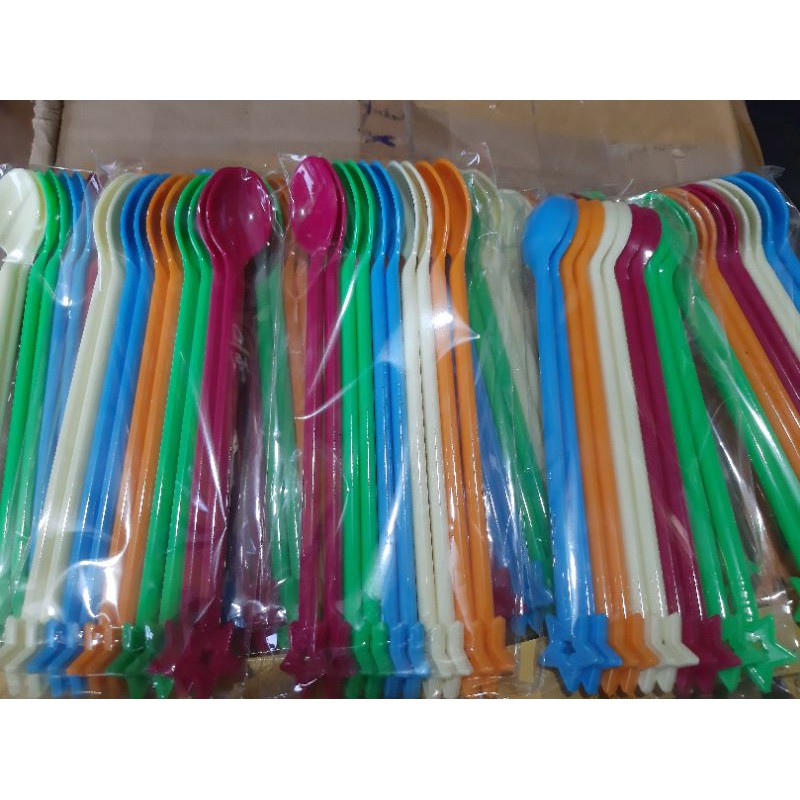 Sỉ 100 cái muỗng cafe, sinh tố dài 20 cm - 5 màu