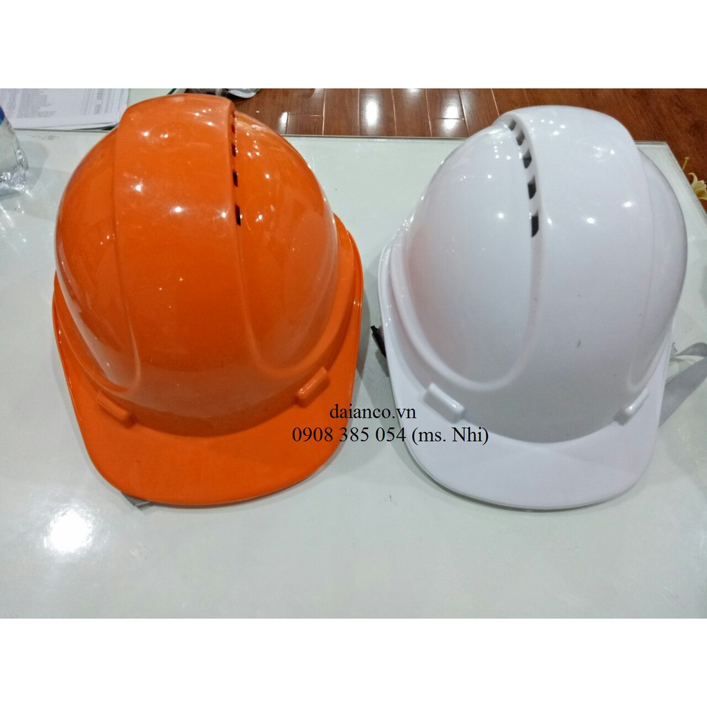 [HCM] HOT SALE Combo 10 nón bảo hộ chống va đập, có lỗi hơi thông thoáng- Màu cam và trắng- Hình thật, hàng sẵn