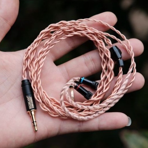 Cáp nâng cấp đồng 7N OCC litz cho tai nghe IEM 2pin, MMCX, IE80s, IE40pro, IE400