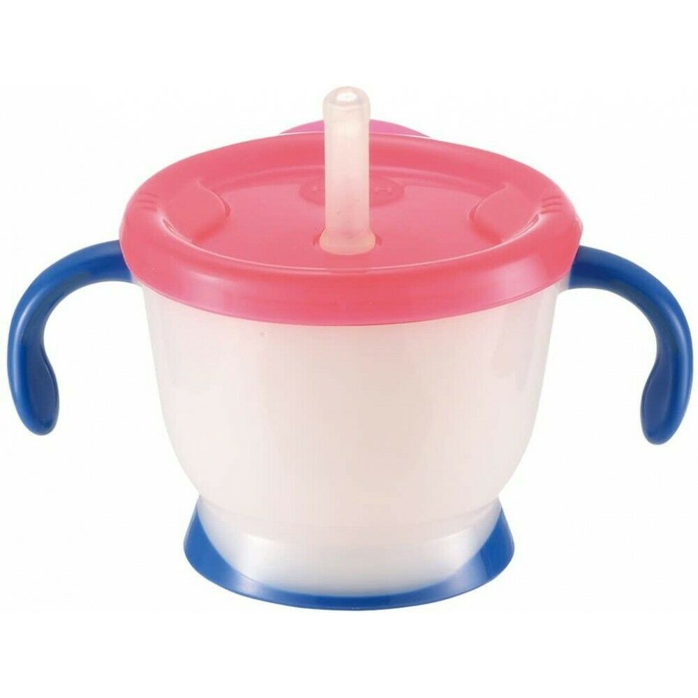 Cốc tập uống 3 giai đoạn Richell RC41011 150ml (Tay cầm xanh, nắp hồng)