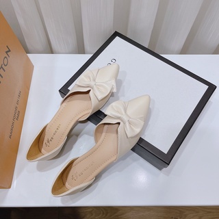 Giày búp bê mũi nhọn nơ - giày bệt mũi nhọn