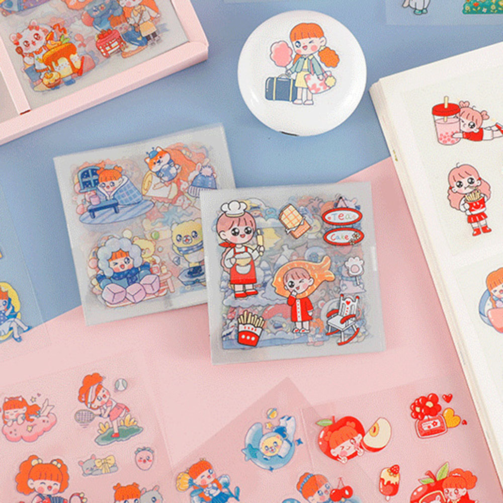Set 100 Miếng Dán Trang Trí Hình Thú Cưng Đáng Yêu