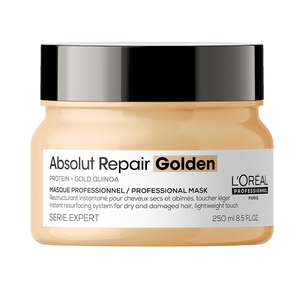 ✅[L'oreal_chính hãng] Dầu hấp phục hồi tóc hư tổn Absolut Repair GOLD QUINOA + PROTEIN L'oreal 250ML