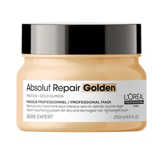 ✅[L'oreal_chính hãng] Dầu hấp phục hồi tóc hư tổn Absolut Repair GOLD QUINOA + PROTEIN L'oreal 250ML