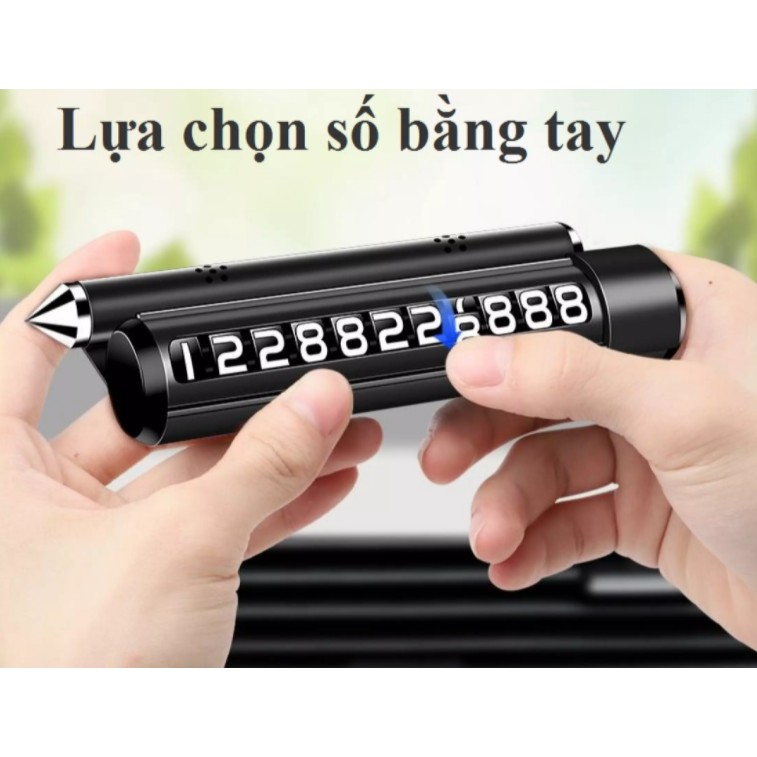 Bảng để số điện thoại trên ô tô có chức năng phá kính thoát hiểm kiêm giá đỡ điện thoại tiện dụng. có chỗ để tinh dầu | BigBuy360 - bigbuy360.vn
