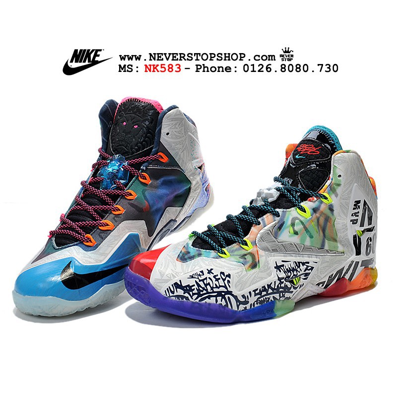 NIKE LEBRON 11 WHAT THE giày bóng rổ mỗi chiếc một màu siêu ngầu, hàng chuẩn [TẶNG VỚ] 👟 NEW 2020