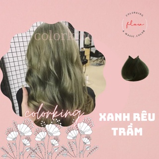 Thuốc nhuộm tóc RÊU KHÓI TRẦM không cần thuốc tẩy tóc-COLORKING