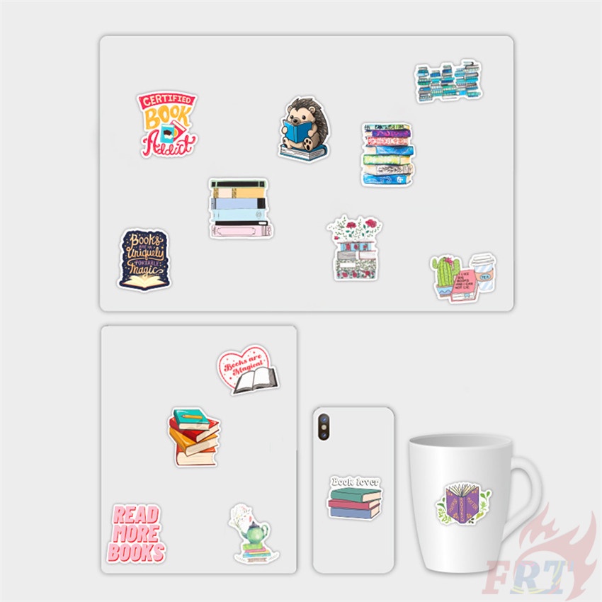 ❉ Sticker Dán Trang Trí Sách Vở I Love Reading Series 02 ❉ Bộ 50 Miếng Dán Trang Trí Thời Trang