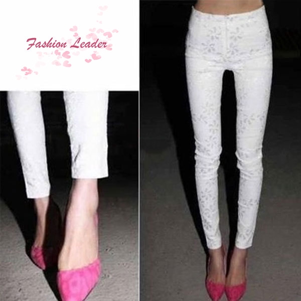 Quần legging ôm họa tiết hoa thời trang cho nữ | BigBuy360 - bigbuy360.vn