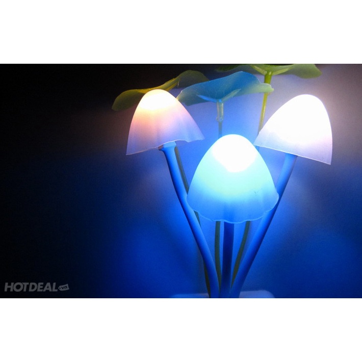 Đèn Ngủ Cảm Ứng Hình Nấm Tự Đổi Màu #262