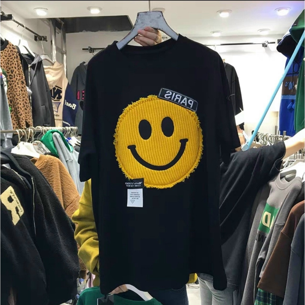 Áo phông thụng hình mặt cười - SHOP THƠM PHẠM