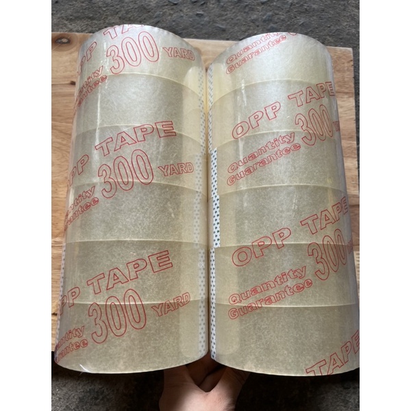 BĂNG KEO TRONG 300yar NẶNG 400gr /cuộn siêu dính hình thật shop chụp  có ship hoả tốc