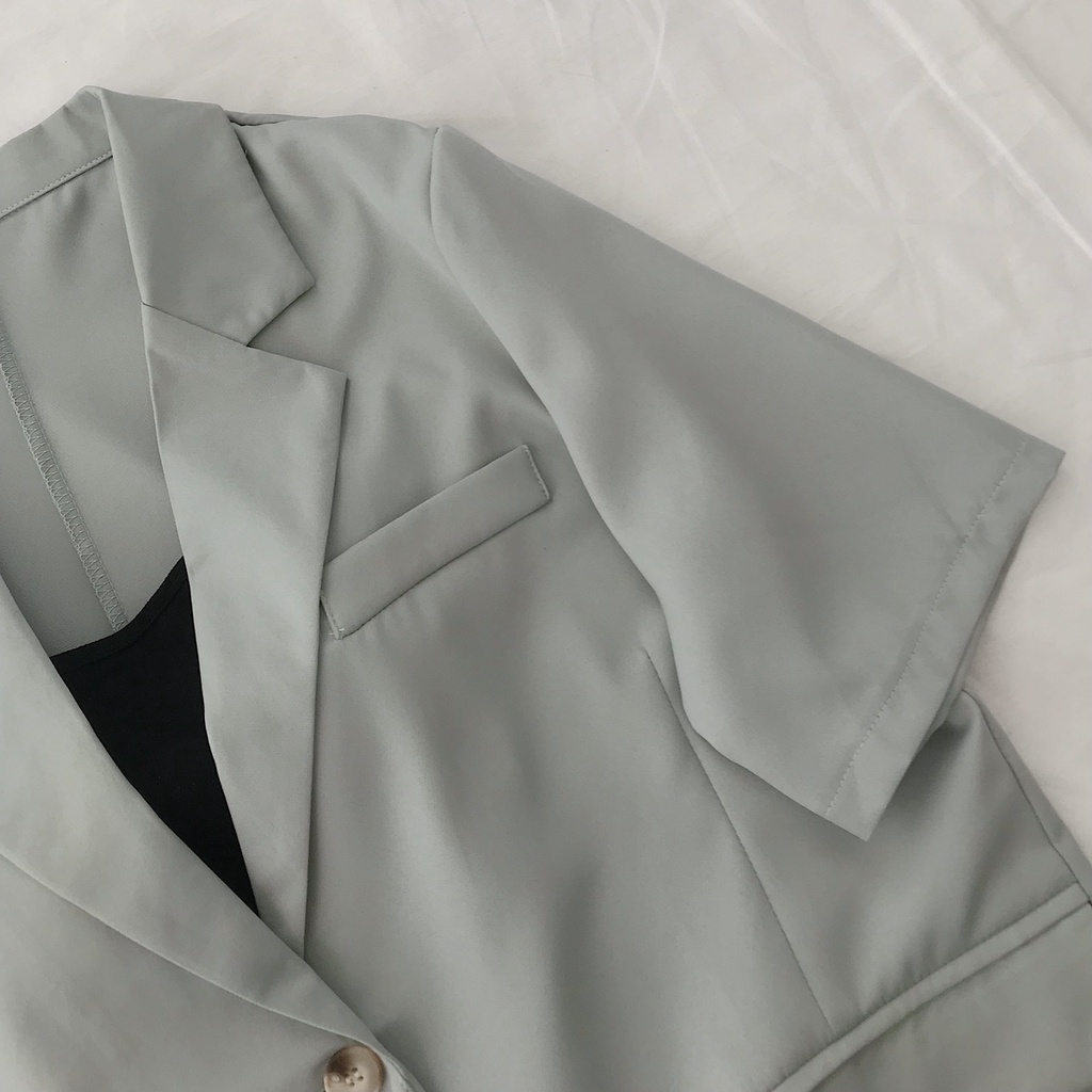 Áo Blazer Tay Ngắn JEM CLOSET Áo Khoác Blazer Nữ DESY Chất Tây Chéo Style Hàn Phong Cách Thời Thượng Mix Đồ Xinh 10334 | BigBuy360 - bigbuy360.vn