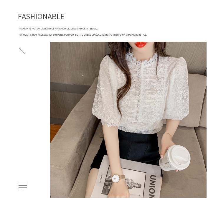 G38058 Áo ren nữ hè tay ngắn hàng nhập