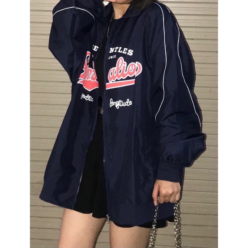 Áo Khoác Giosd 2 Lớp Simb Dáng Rộng Nam Nữ Unisex Form To  Cổ Bẻ Tay Bồng Ulzzang Hàn