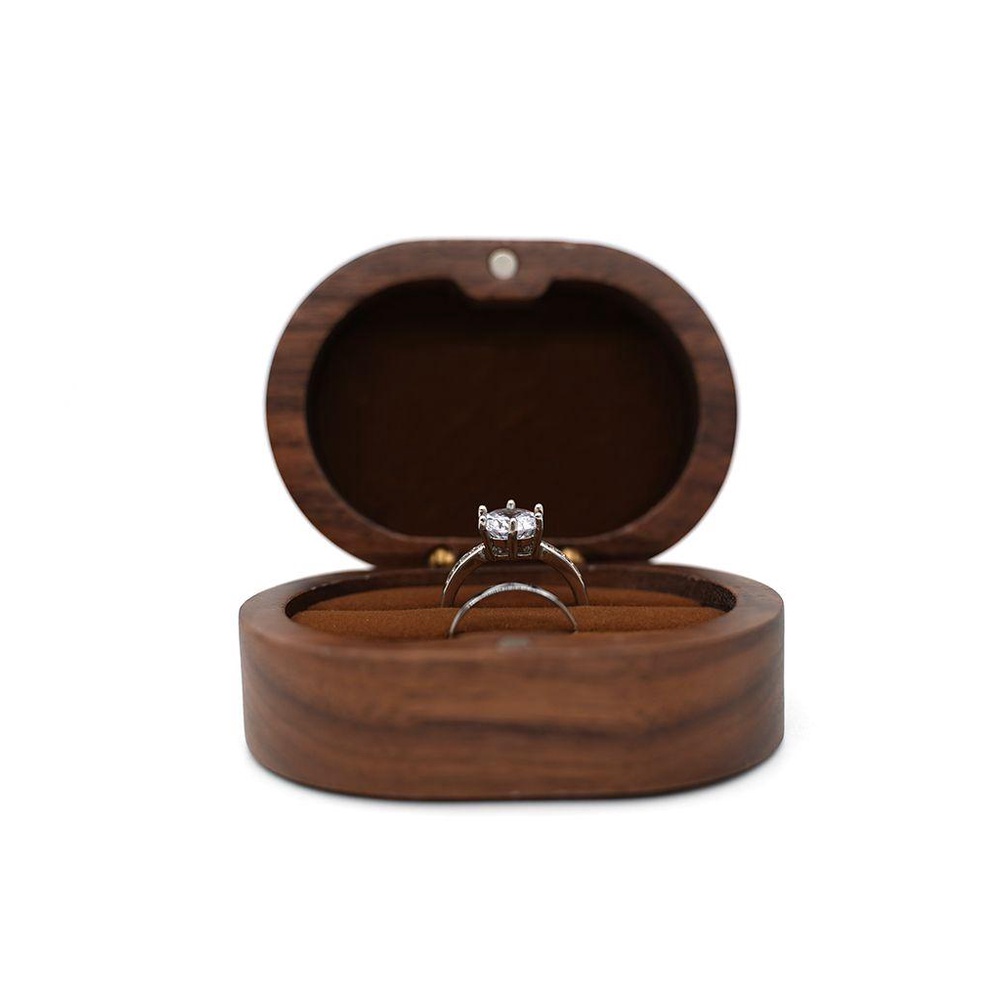 AUGUSTINA Hộp Đựng Trang Sức Hình Oval Sáng Tạo Ốp