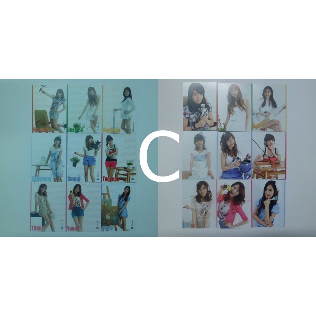 SNSD Girls' Generation bộ Photo Card từ Star Card Season 1 & 2.5