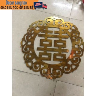 Chữ Hỷ alu  cỡ 40*40 và 60*60( nhận cắt theo yêu cầu )