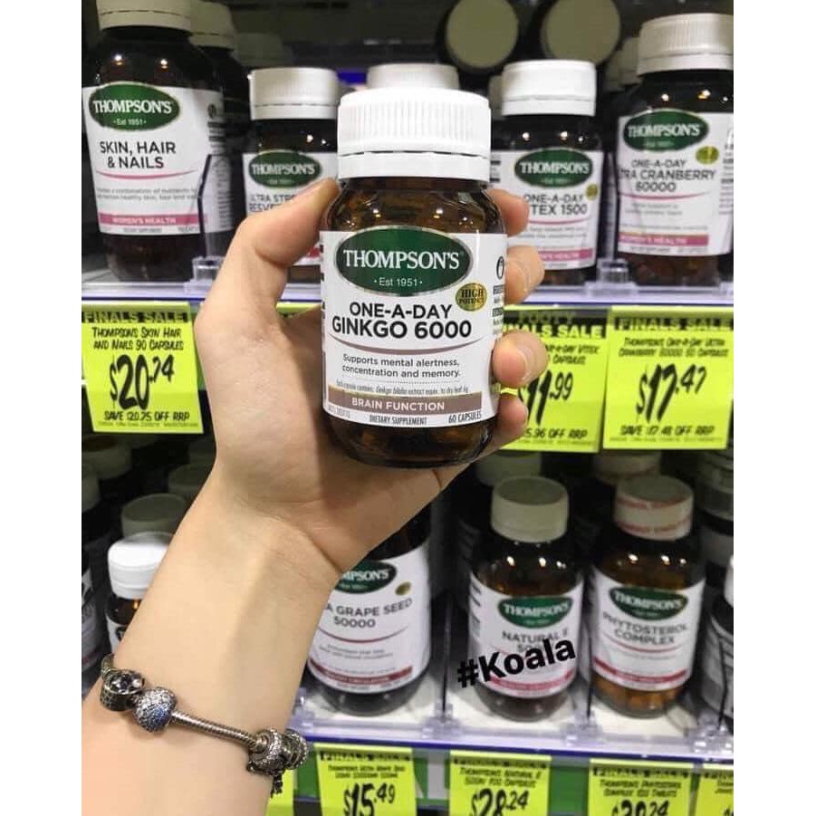 viên uống chiết xuất ginkgo thompson 6000