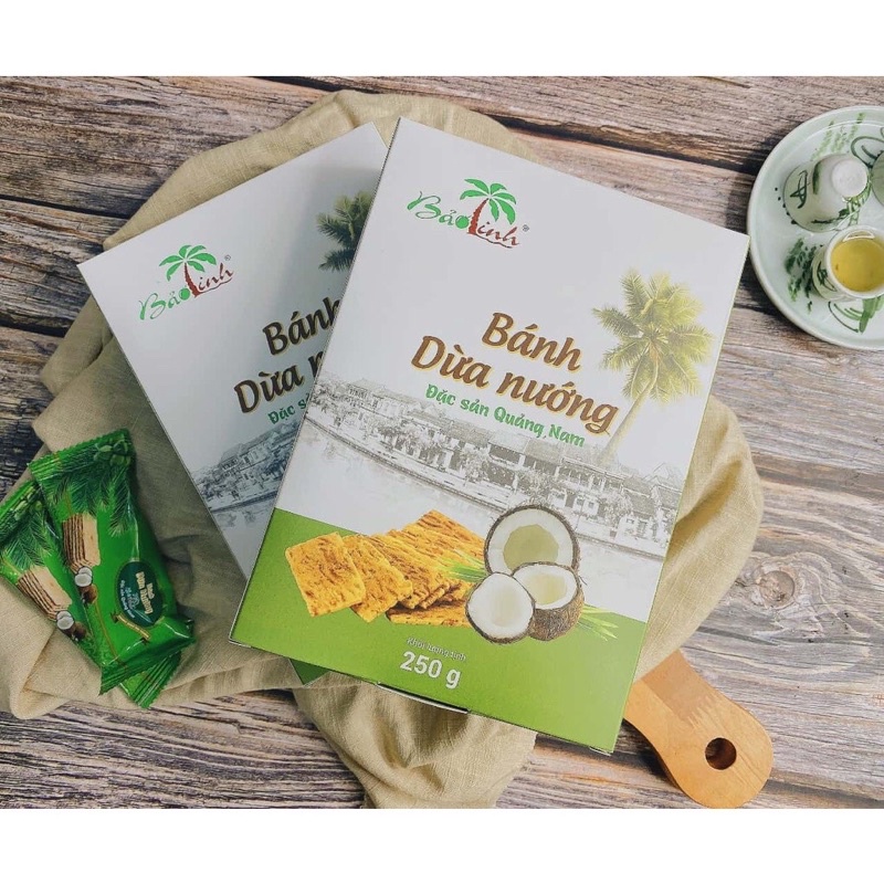 Bánh dừa nướng Bảo Linh hộp 250g, Đặc sản trứ danh Quảng Nam