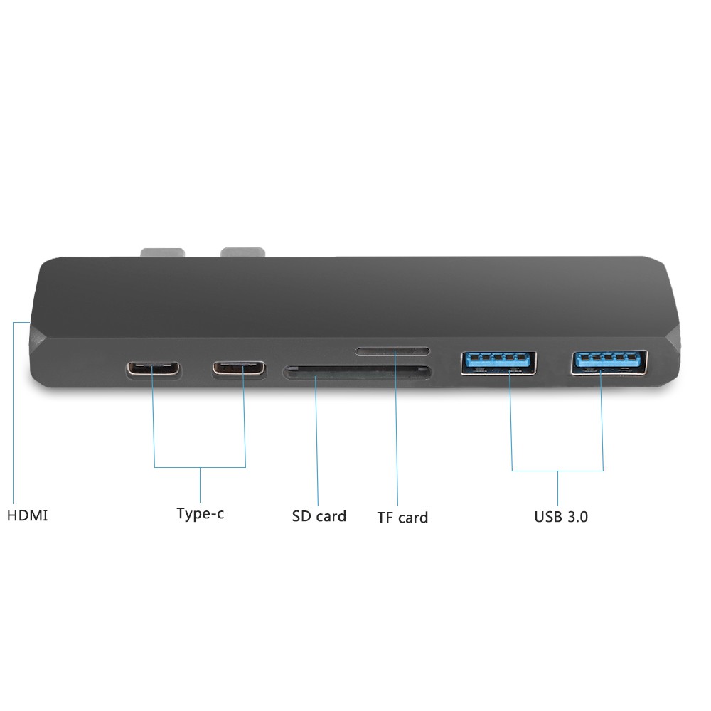 Type C To USB 3.0 HDMI Reader Hub Adapter For New MacBook Air 13 A1932 Mac Pro 13.3 15 16 A2159 A2141 A1707 A1706 A1989