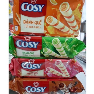 Bánh quế Cosy Kinh Đô bịch 135g 4 vị( cam, dứa, dâu, socola)