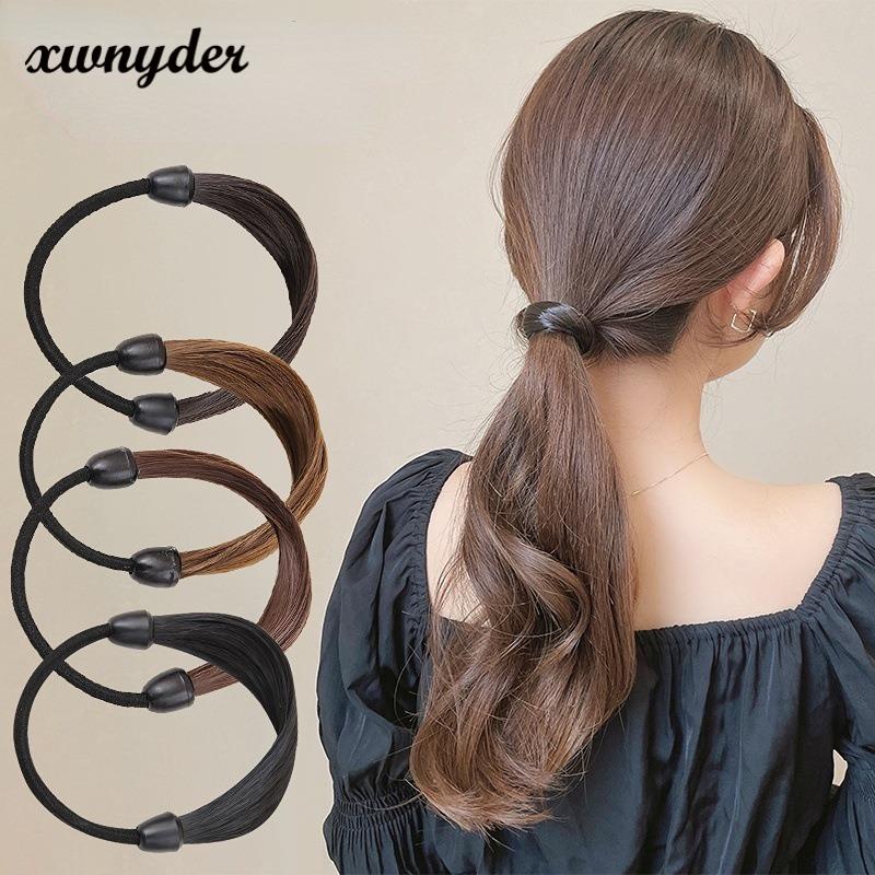 Dây Buộc Tóc Đuôi Ngựa Dạng Tóc Giả Thẳng Co Giãn Sáng Tạo Thời Trang Cho Nữ XWNYDER