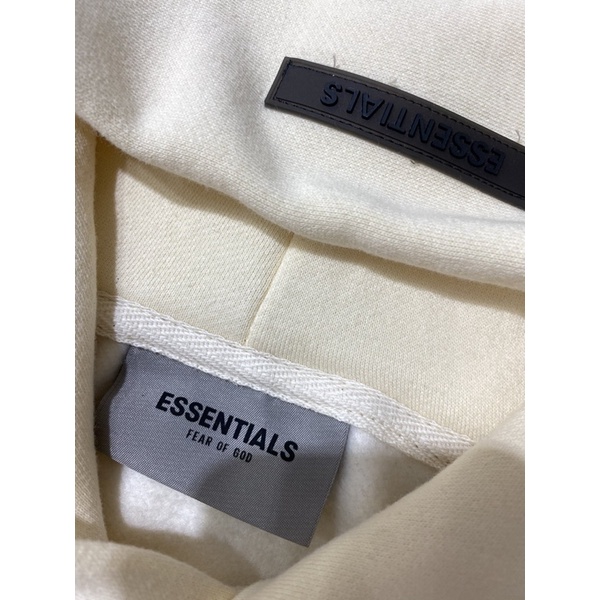 ⚡️[Hight Quality] - Áo Fear of God Essentials Pull-Over Hoodie (SS21) Cream/Buttercream, áo hoodie FOG ESSENTIALS