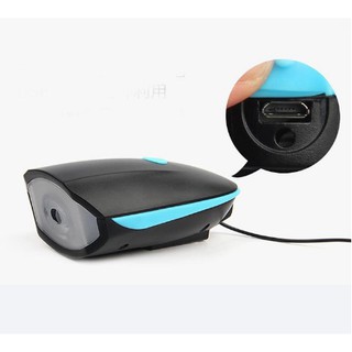 Đèn Xe Đạp + kèn  Chống Nước Siêu Bền (Có dây Sạc Pin)