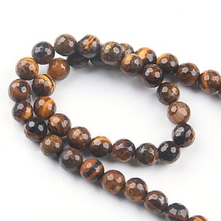 Dây chuỗi hạt đá mắt hổ tự nhiên 4mm 6mm 8mm 10mm
