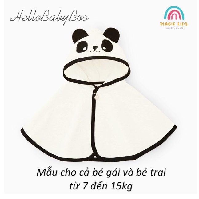 Áo Choàng Cánh Dơi Hình Thú Chống Nắng Chống Gió Có Nón Cho Bé | 100% COTTON Cho Bé Trai Bé Gái 7-15kg