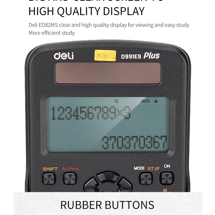 Máy tính kỹ thuật Deli 991ES - 417 chức năng - Được phép mang vào phòng thi