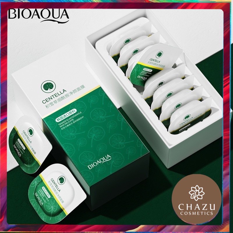 [N71]  8 Hũ Mặt Nạ Đất Sét Bùn Rau Má Dưỡng Ẩm Trắng Da Cấp Ẩm Thải Độc Se Khít Lỗ Chân Lông