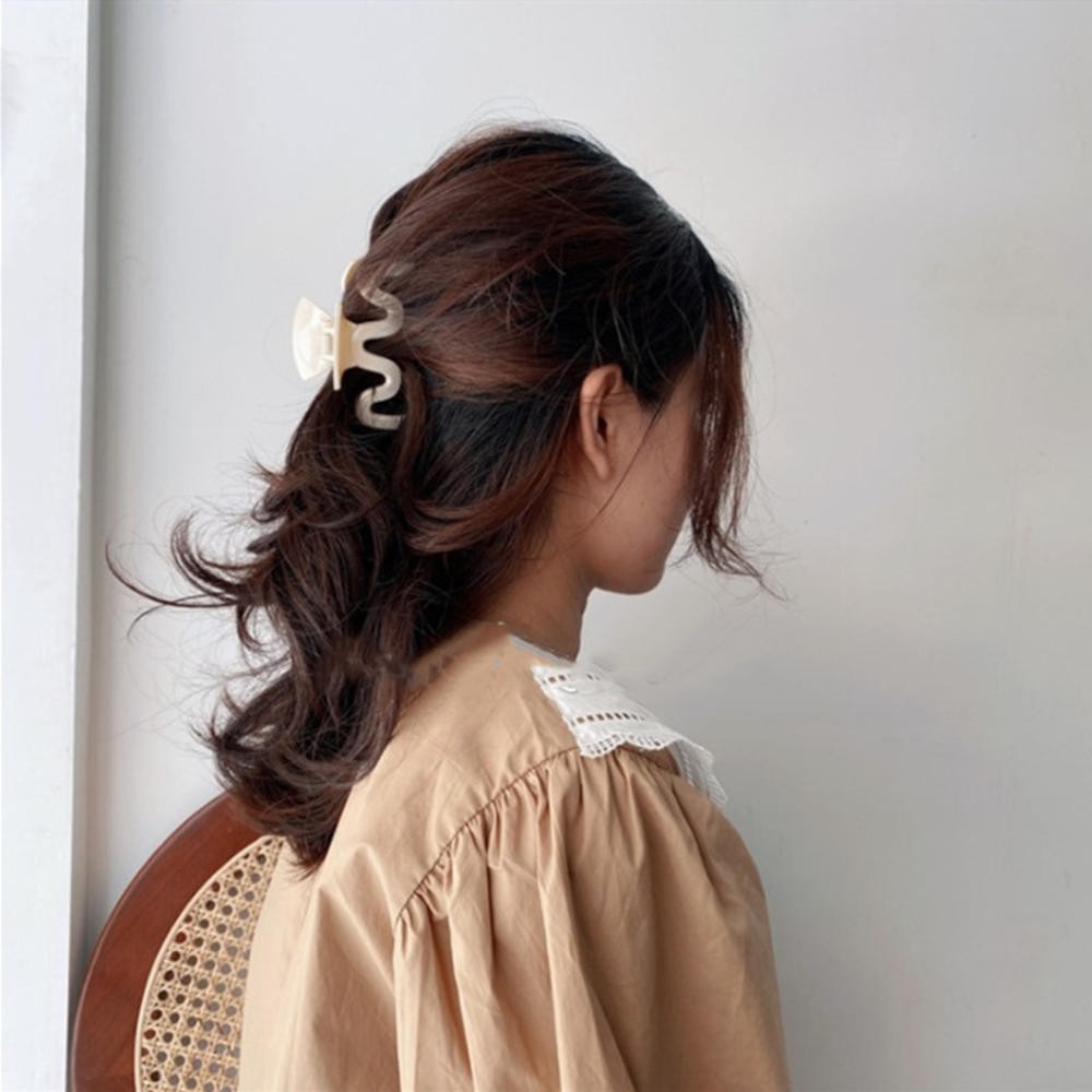 Kẹp Tóc Gợn Sóng Phong Cách Retro Cho Nữ