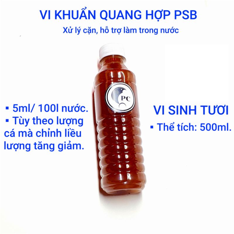 500ml vi sinh quang Hợp psb giúp làm trong nước hồ cá tép cảnh thủy sinh