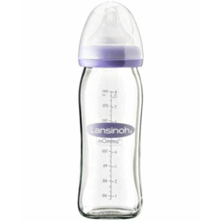 [Lansinoh thủy tinh ] Bình lansinoh thuỷ tinh 240ml