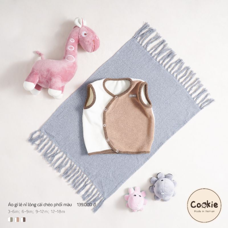Áo Gile Lông Cừu Cookie C7 • 3-6M 6-9M 9-12M 12-18M • Choding Home