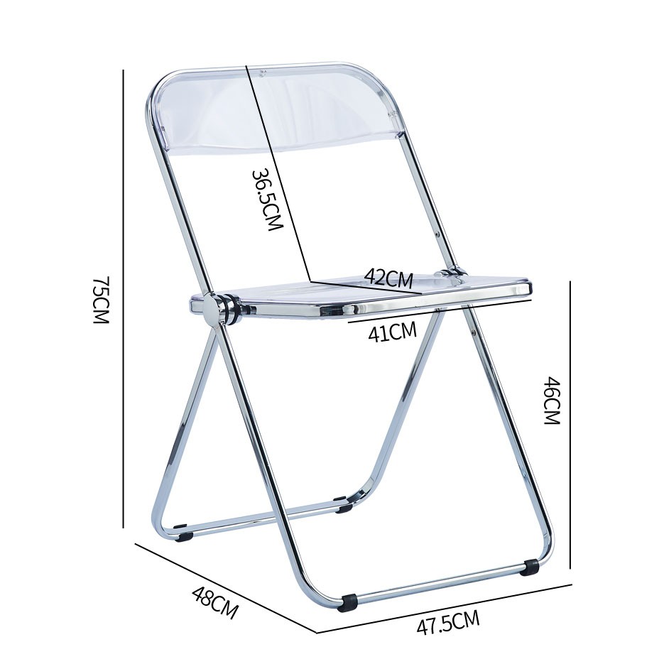 Ghế xếp inox bề mặt nhựa acrylic cao cấp - PB18 | BigBuy360 - bigbuy360.vn