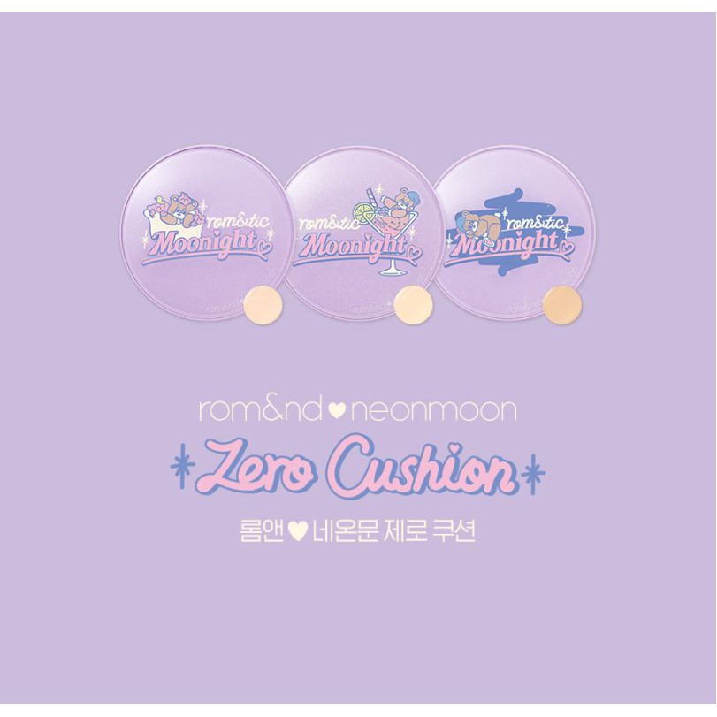 [Romand x Neonmoon] Phiên Bản Giới Hạn Phấn Nước Cho Lớp Nền Mỏng Nhẹ Romand Zero Cushion 14g | BigBuy360 - bigbuy360.vn