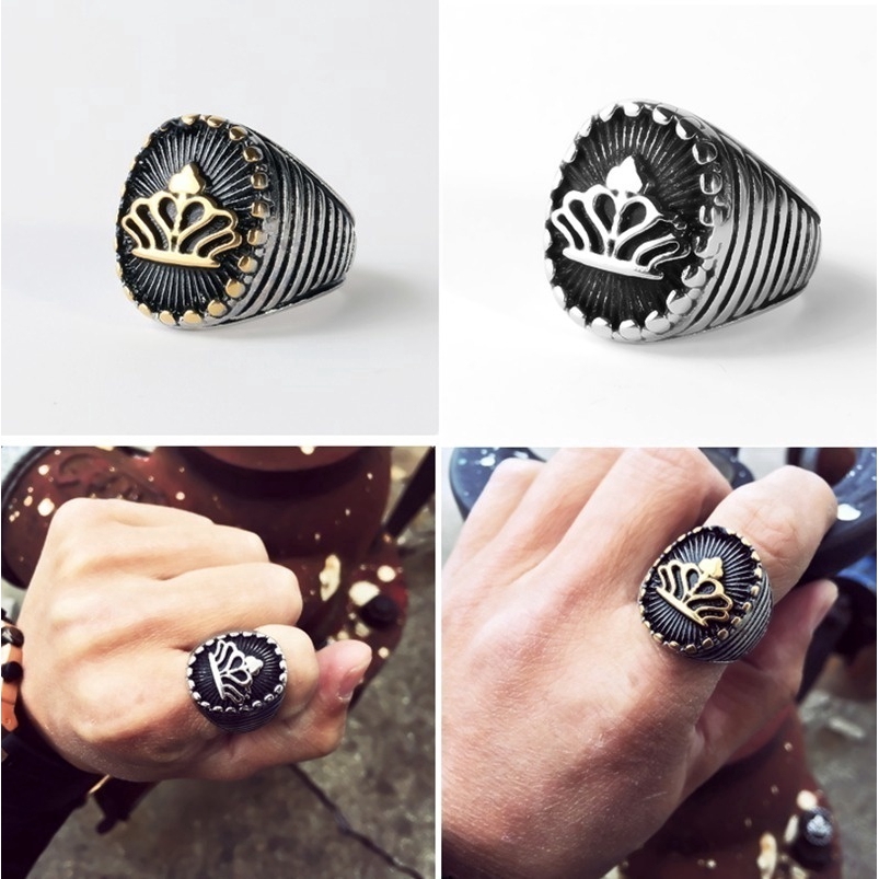 Nhẫn Thép Không Gỉ Thiết Kế Độc Đáo Cho Nam