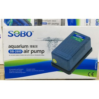 Máy sủi oxy hồ cá mini 1 vòi SB-2800 Công suất 2.5W, Trung Quốc, Máy bơm hồ cá 3L/phút