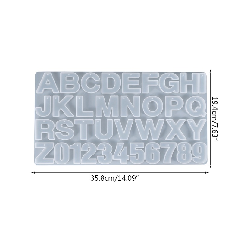 Khuôn Silicone Bóng Làm Móc Khóa Hình Chữ Cái Tiếng Anh DIY