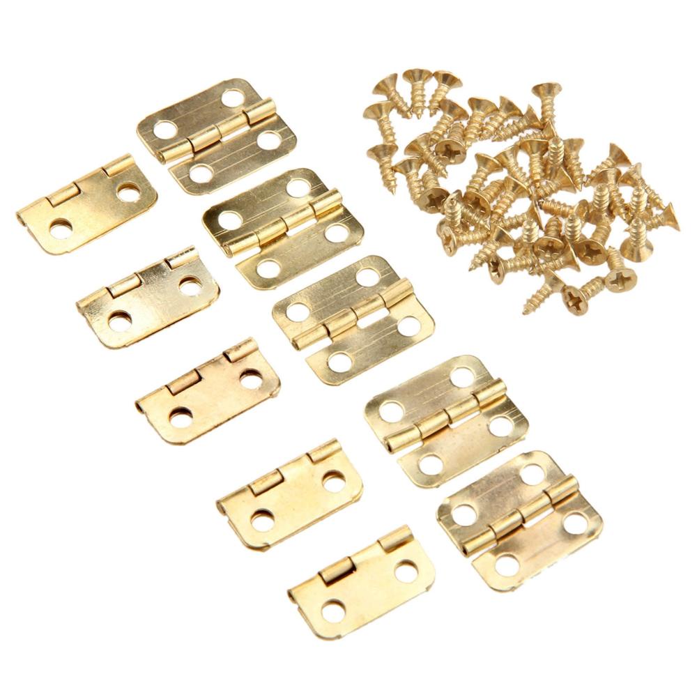 ELLSWORTH Set 10 Bản Lề Hộp Gỗ Mini Dùng Để Làm Đồ Trang Trí Nhà Búp Bê