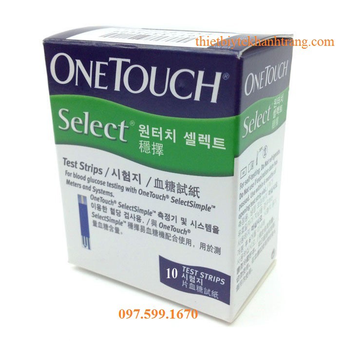 Que thử đường huyết OneTouch Select