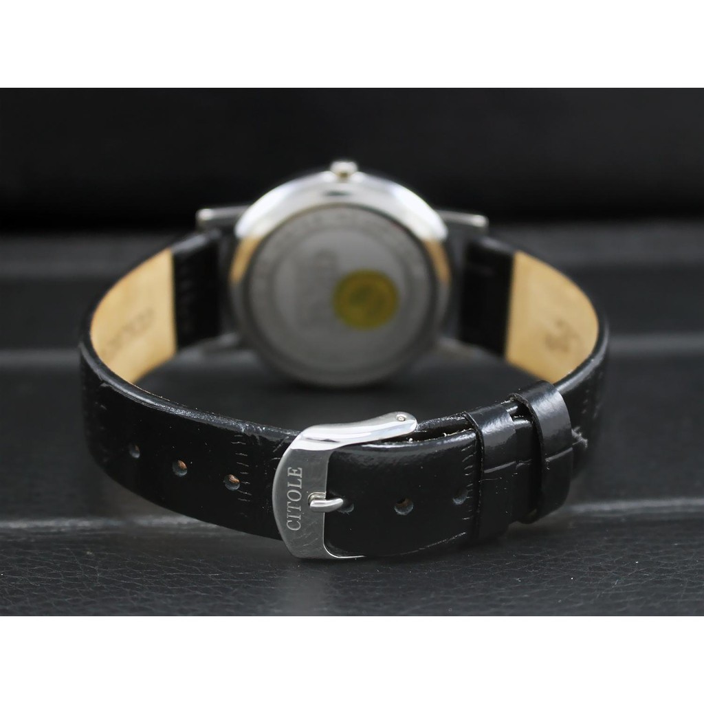 Đồng hồ nam nữ citole  dây da ct5090td chính hãng